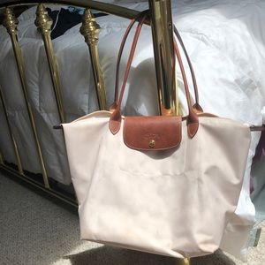 Used* large long champ tote